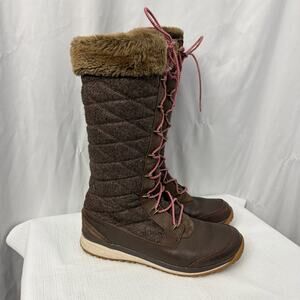 Salomon Hime High Winter Boots Womens Size 9.5 Waterproof